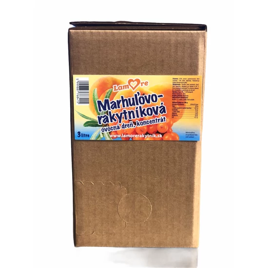 Marhuľovo-rakytníkový koncentrát s vlákninou, základ na limonádu (3 l)